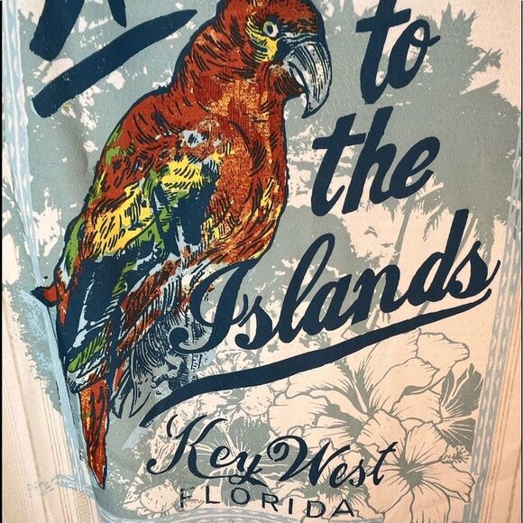 Croft & Barrow Easy Care short sleeve button down Mens Tropical Hawaiian parrot - Picture 3 of 7